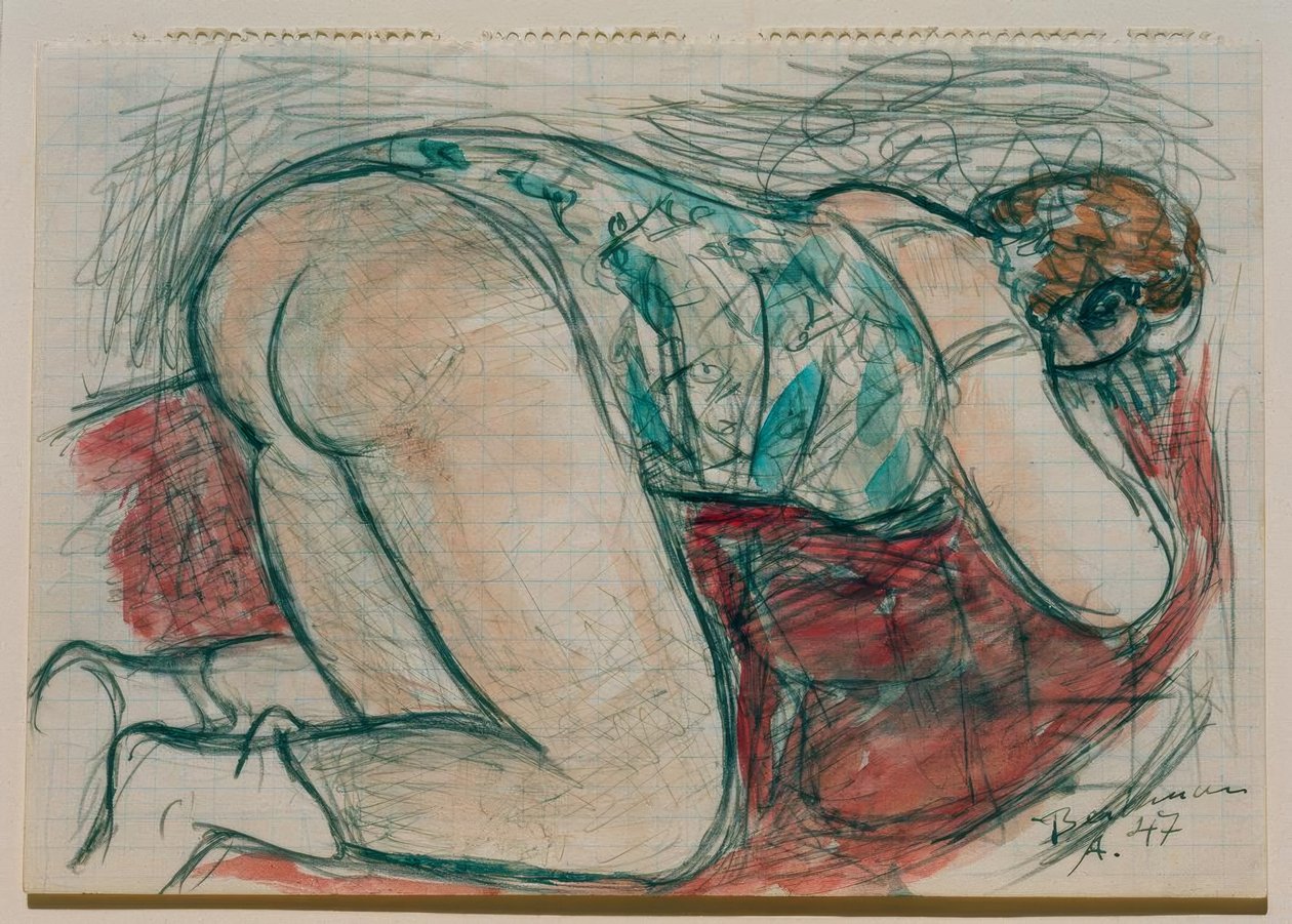 Półnaga autorstwa Max Beckmann