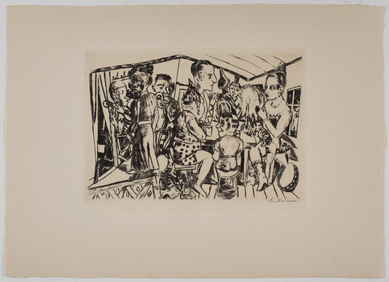 Za kulisami autorstwa Max Beckmann