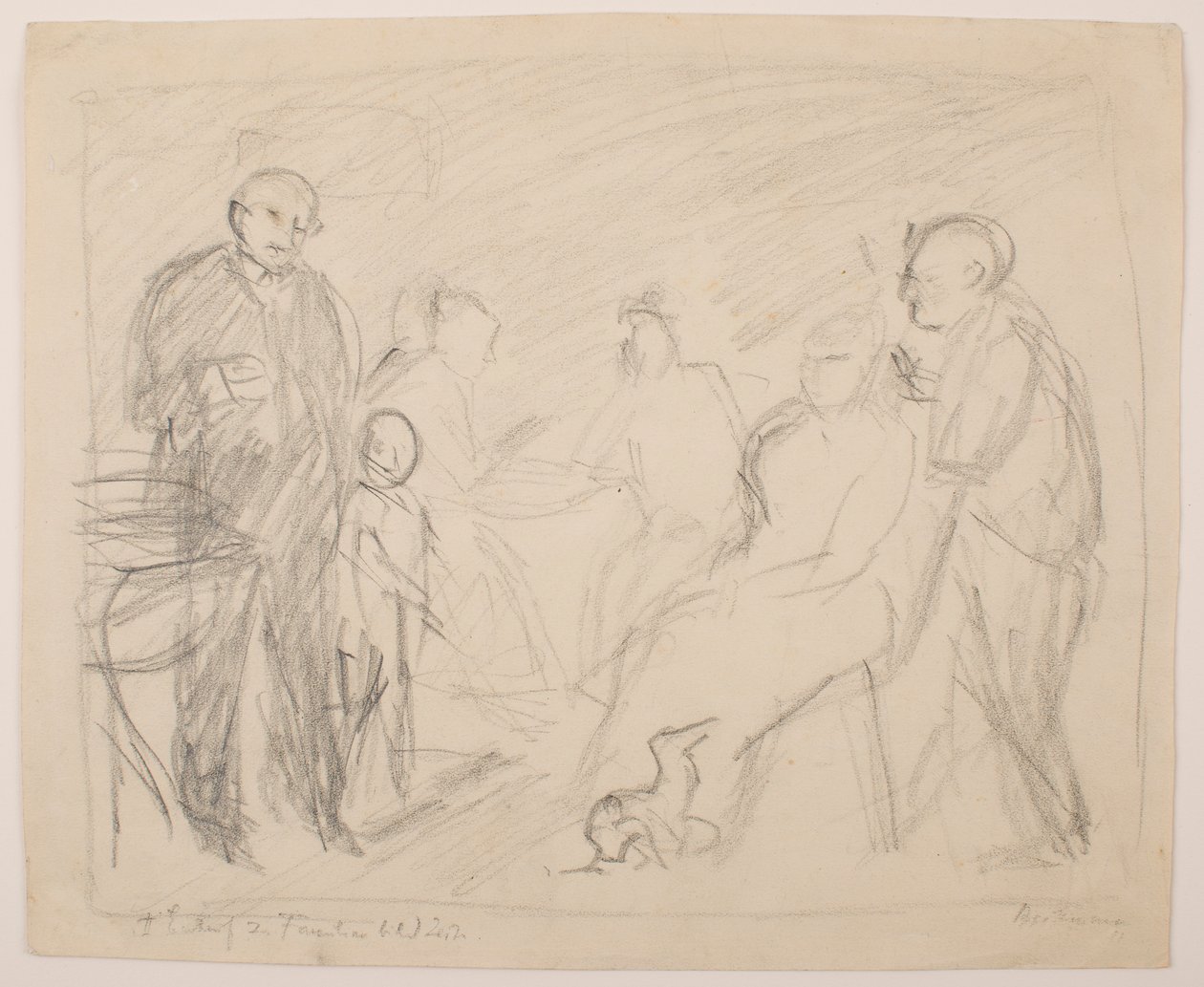 II [Drugi] Szkic do portretu rodziny Zech autorstwa Max Beckmann