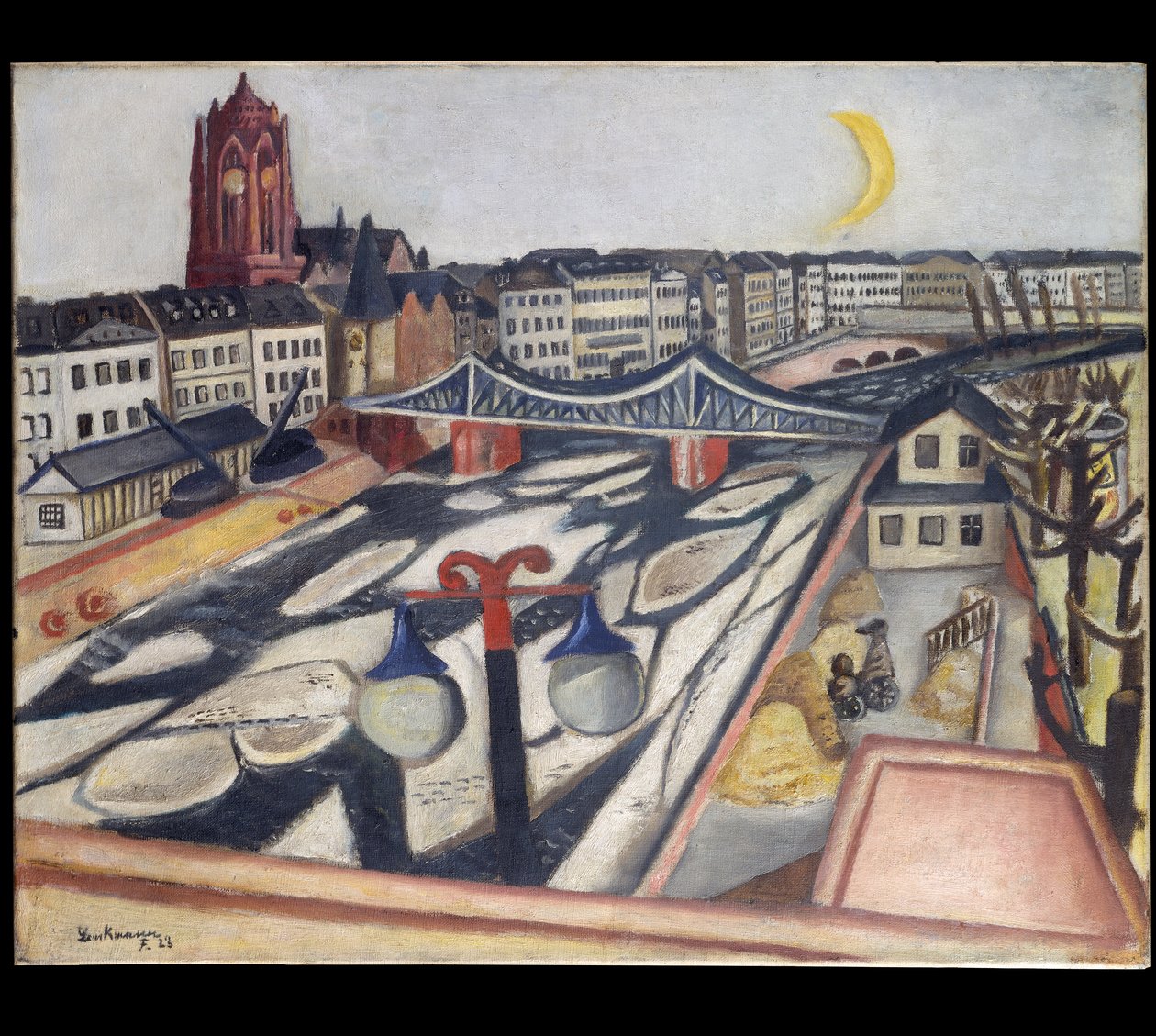 Lód na rzece autorstwa Max Beckmann