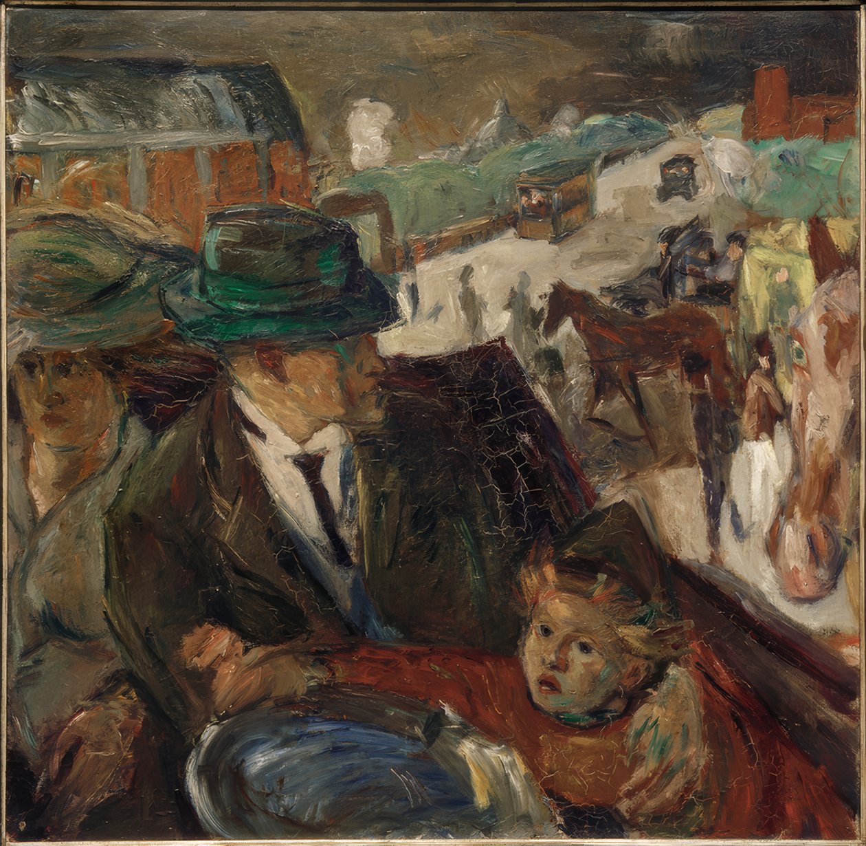W samochodzie autorstwa Max Beckmann