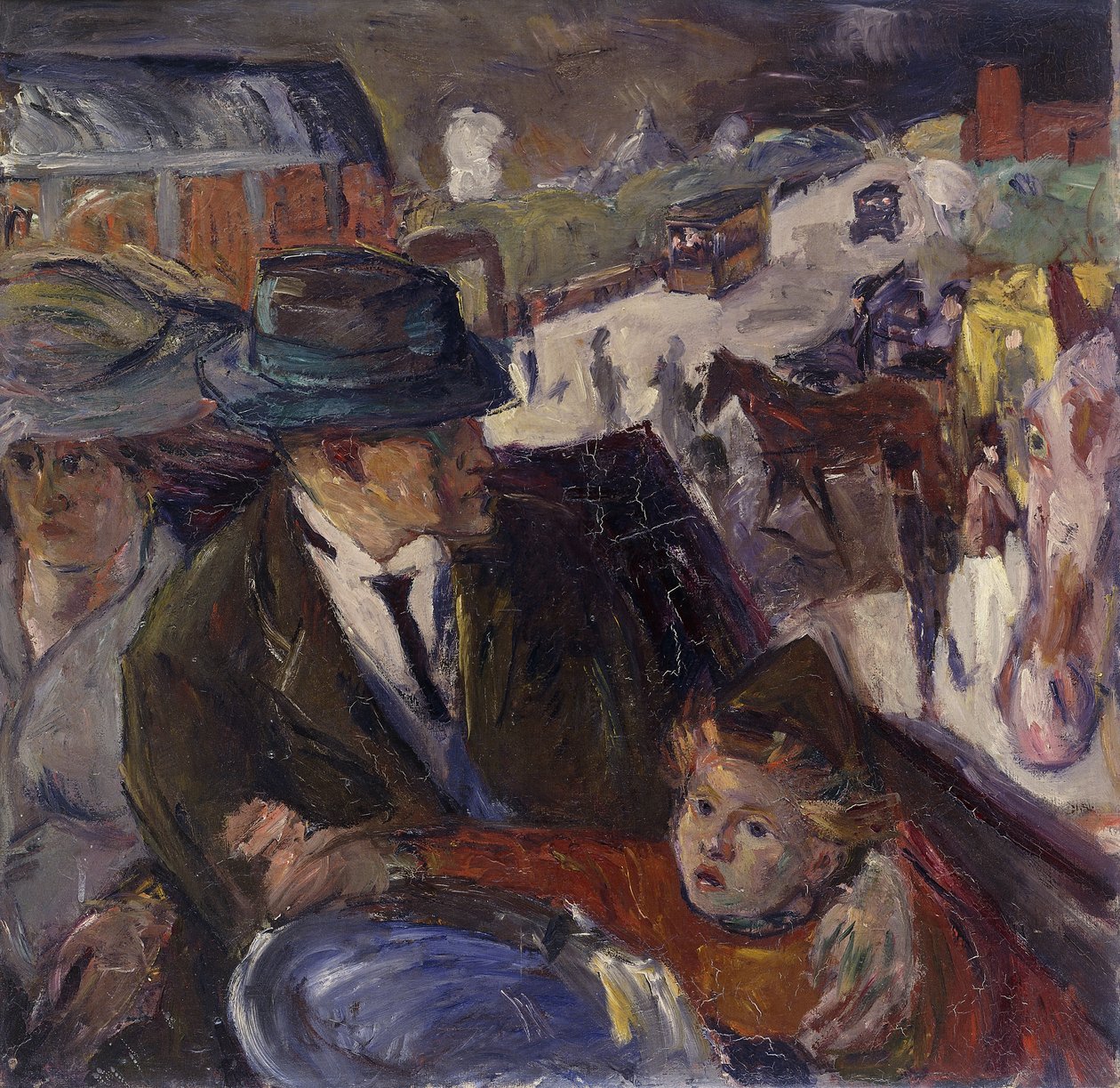 W samochodzie; Jestem Auto autorstwa Max Beckmann