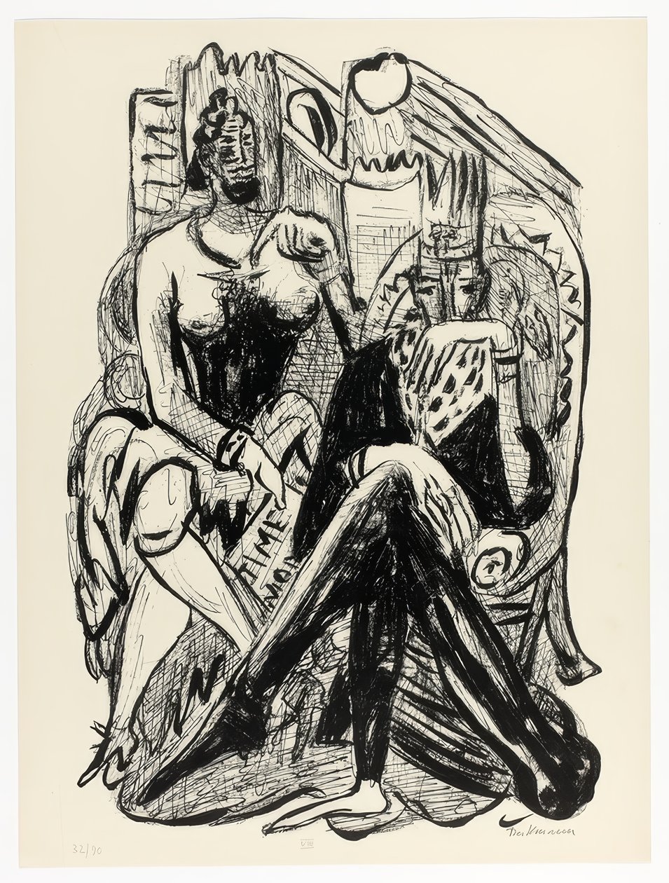 Król i Demagog, płyta ósma z Day and Dream autorstwa Max Beckmann
