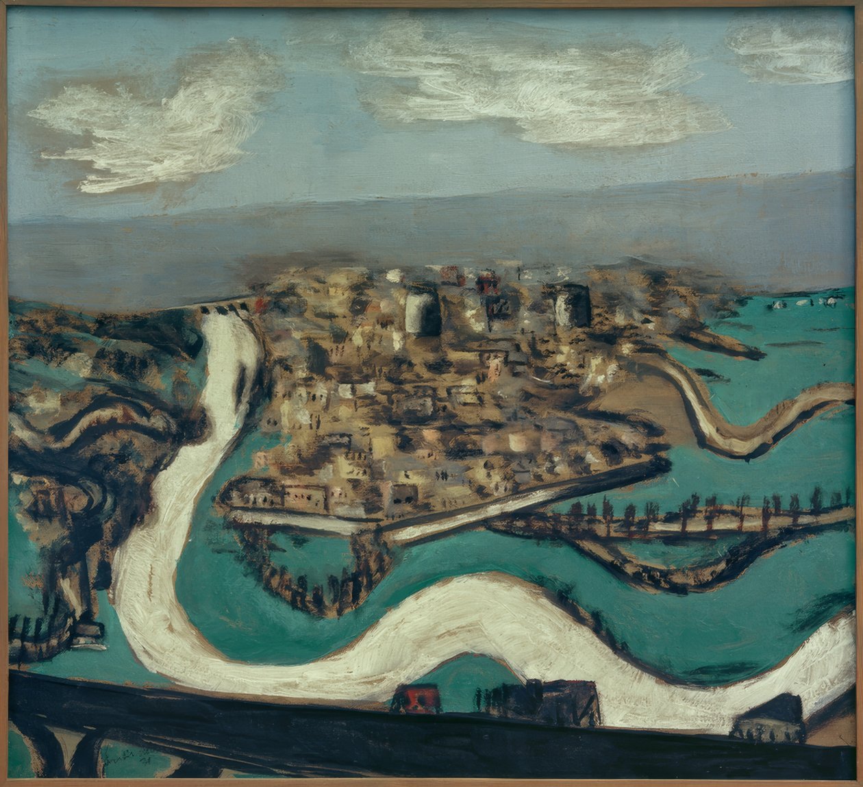 Krajobraz Saint-Germain autorstwa Max Beckmann
