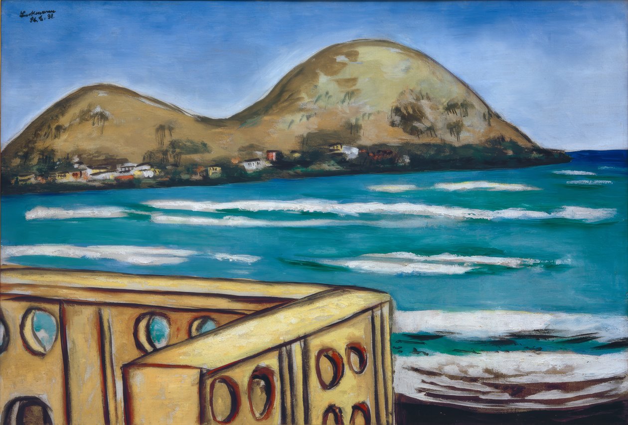 Krajobraz w Saint-Cyr-sur-Mer autorstwa Max Beckmann