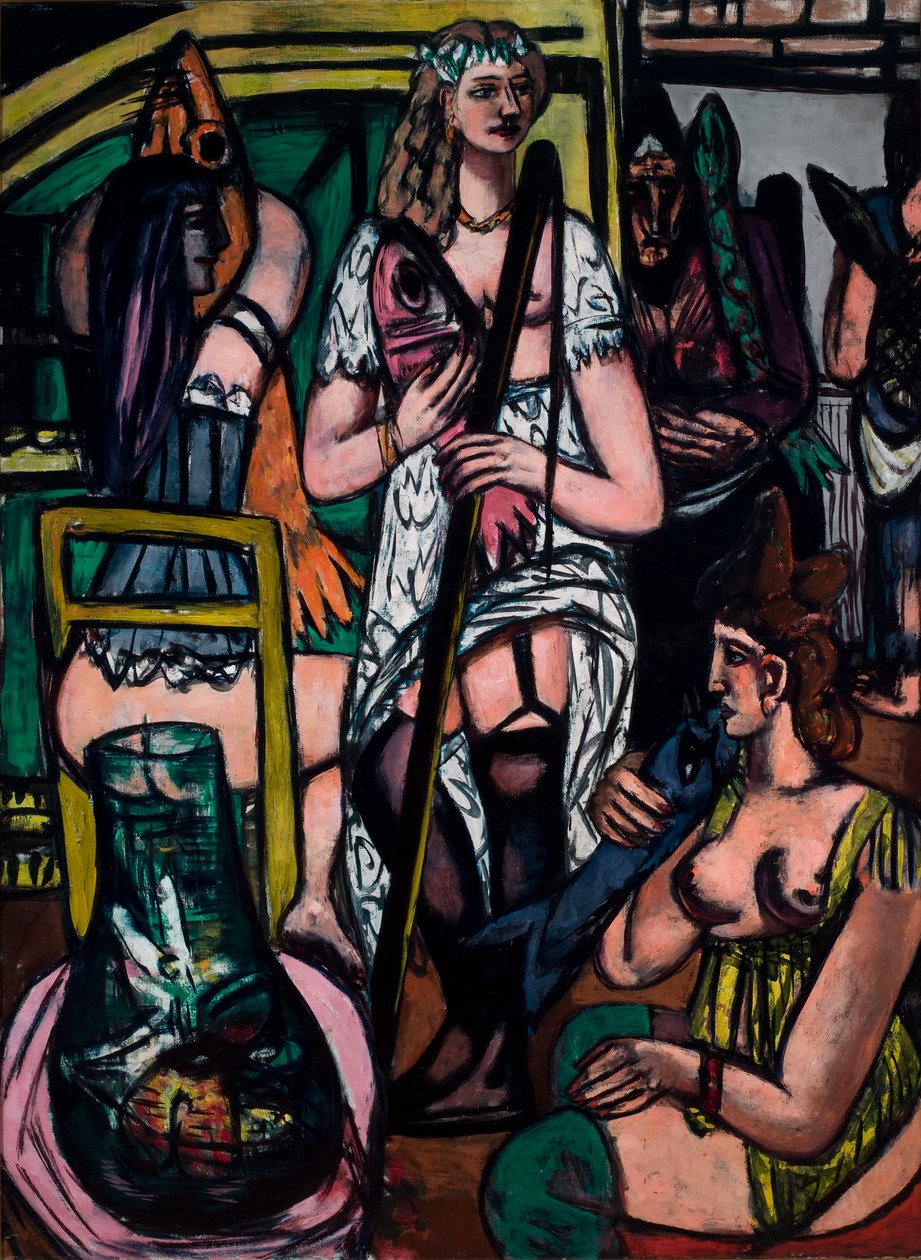 Wielki obraz kobiet. Rybaczki autorstwa Max Beckmann