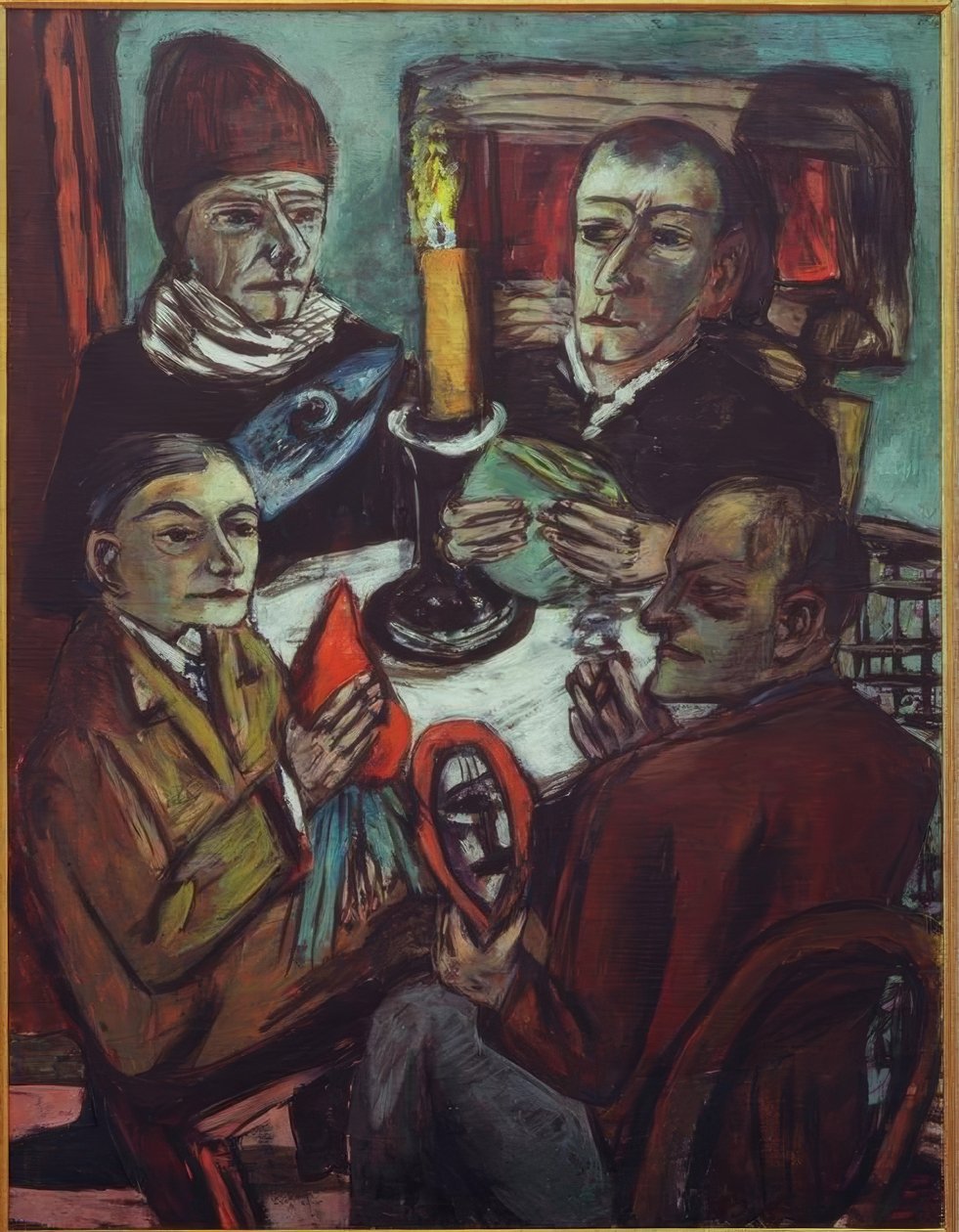 Les Artistes z warzywami autorstwa Max Beckmann
