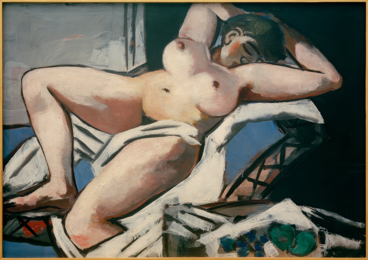 Leżący akt autorstwa Max Beckmann