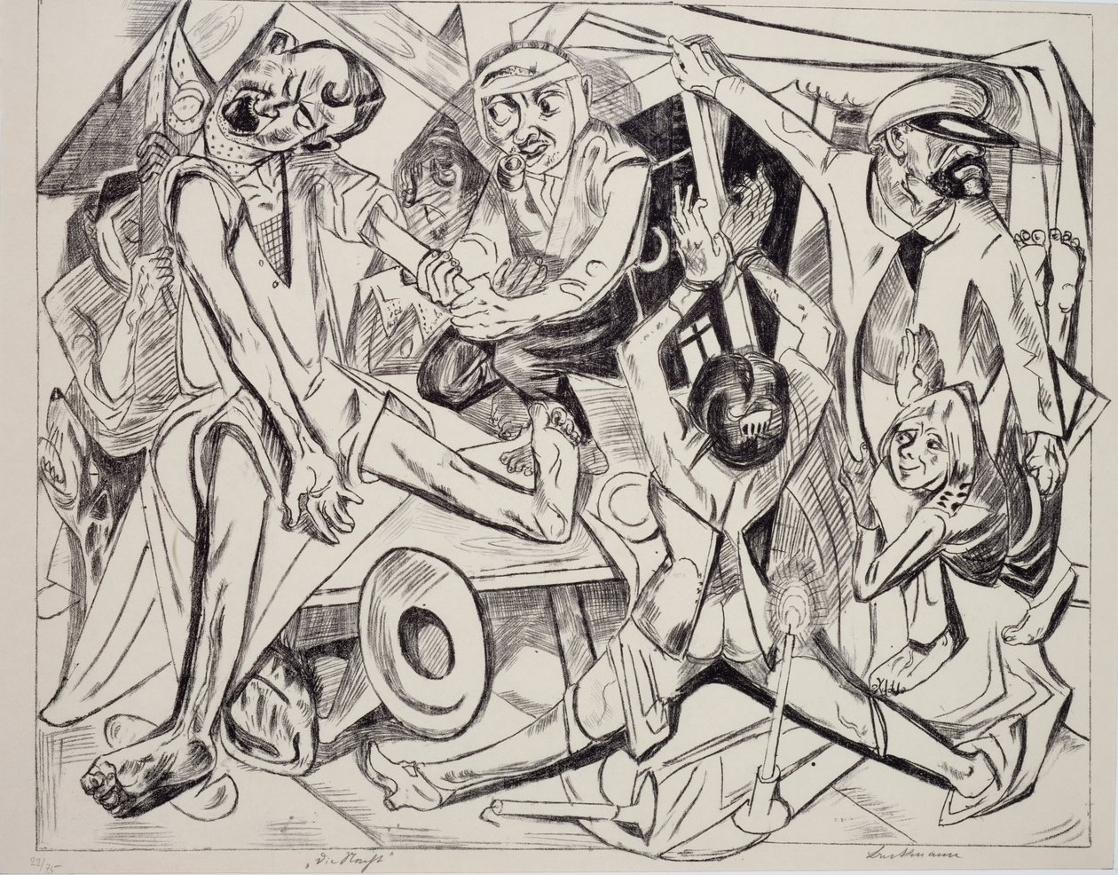 Malepatrus, Max Beckmann (1884-1950), litografia. Niemcy, XX wiek. autorstwa Max Beckmann