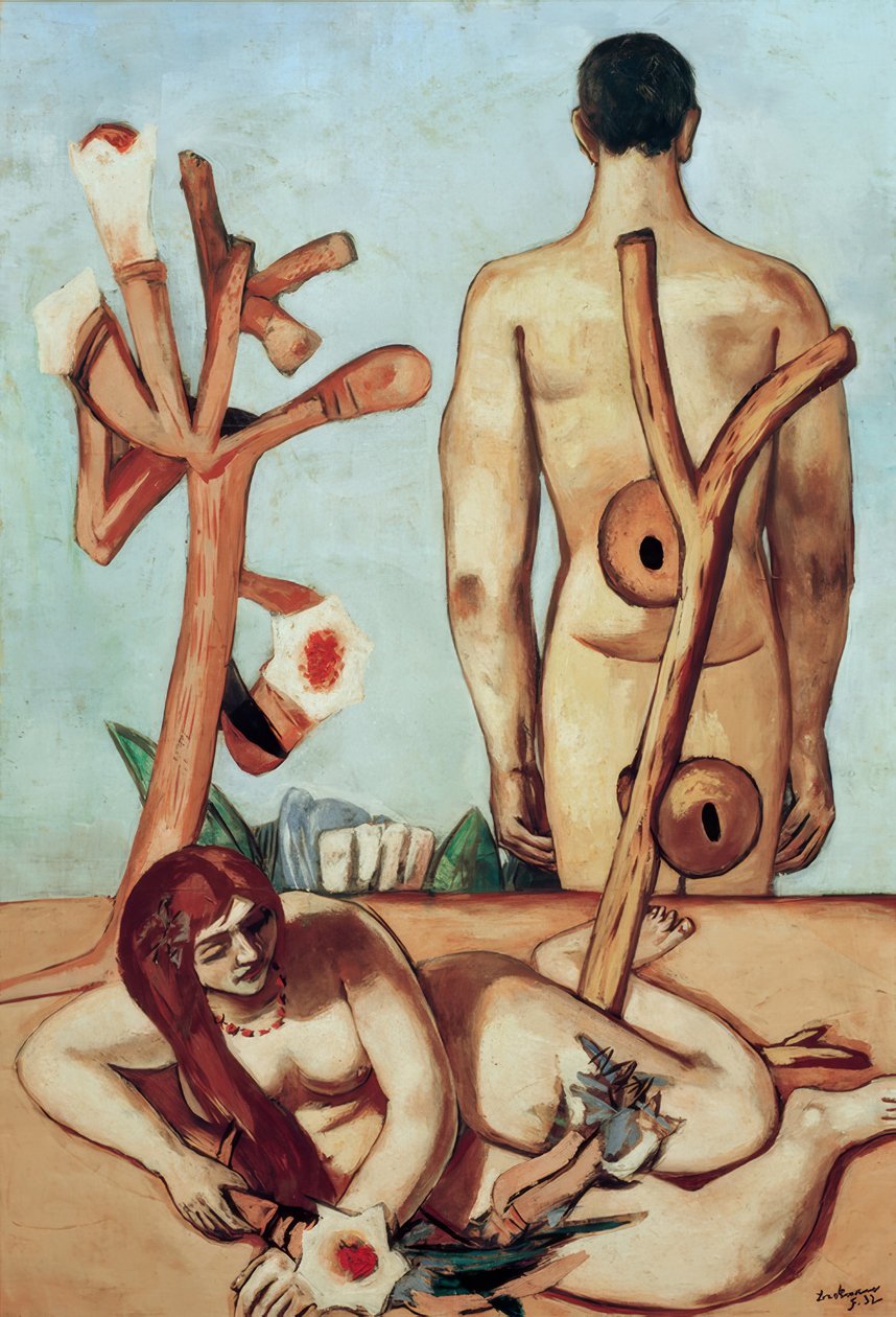 Mężczyzna i kobieta autorstwa Max Beckmann