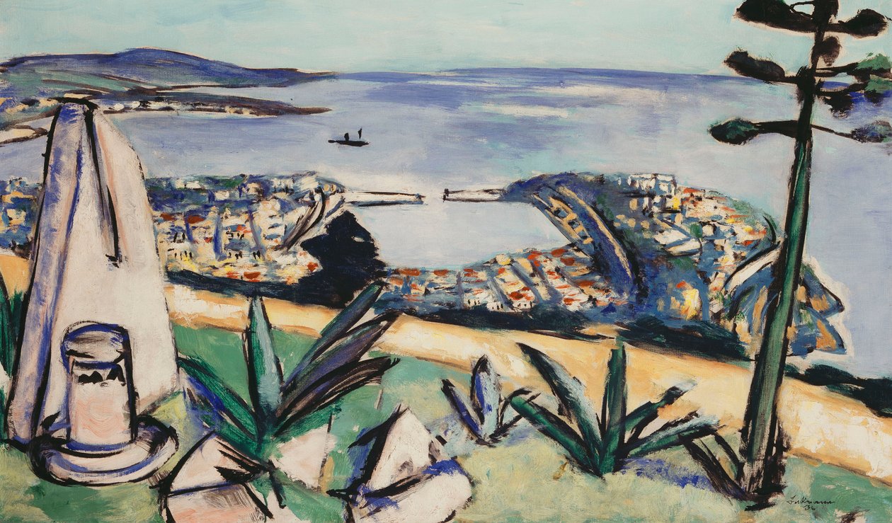 Monte Carlo (Port Południowy); Monte Carlo (południowe miasto portowe) autorstwa Max Beckmann