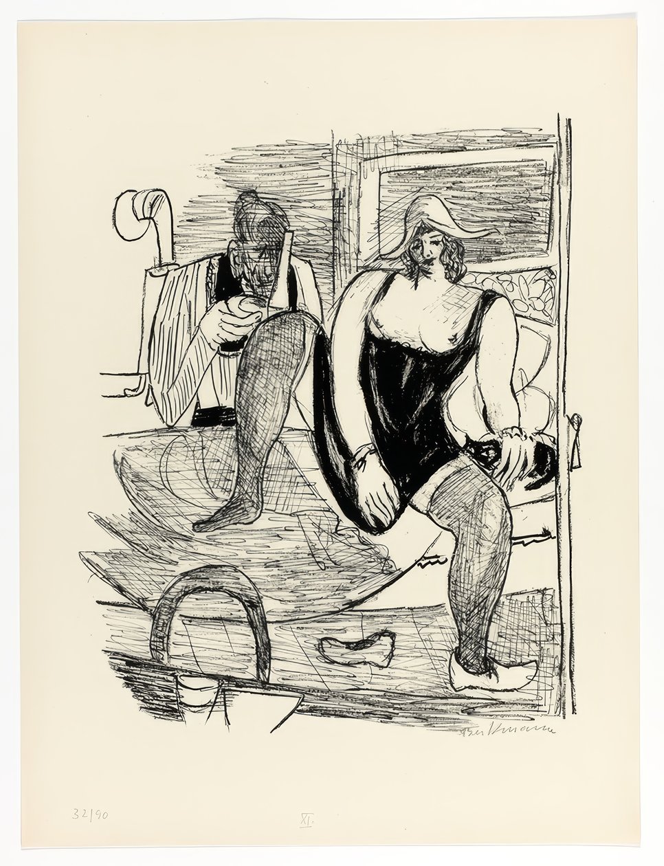 Poranek, płyta 11 z Day and Dream autorstwa Max Beckmann