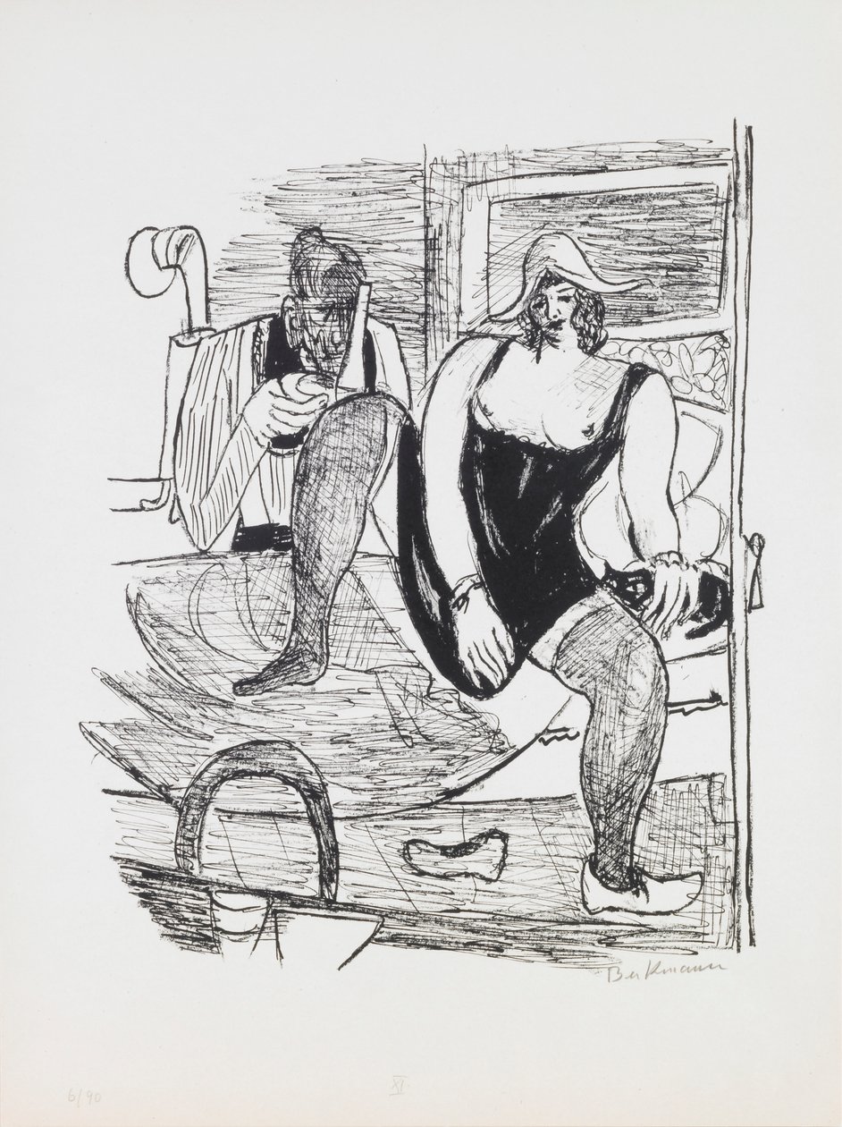 Poranek, płyta 11 z teki „Dzień i sen” autorstwa Max Beckmann