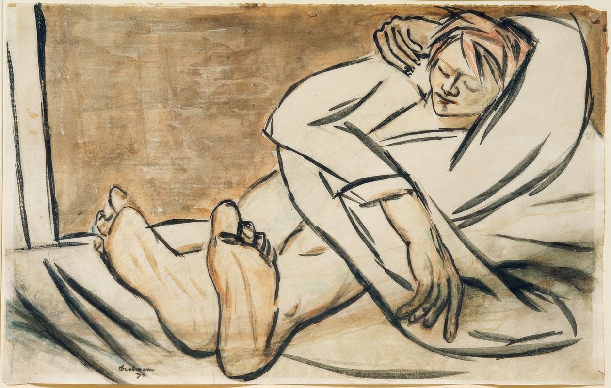 Piotr kłamie autorstwa Max Beckmann