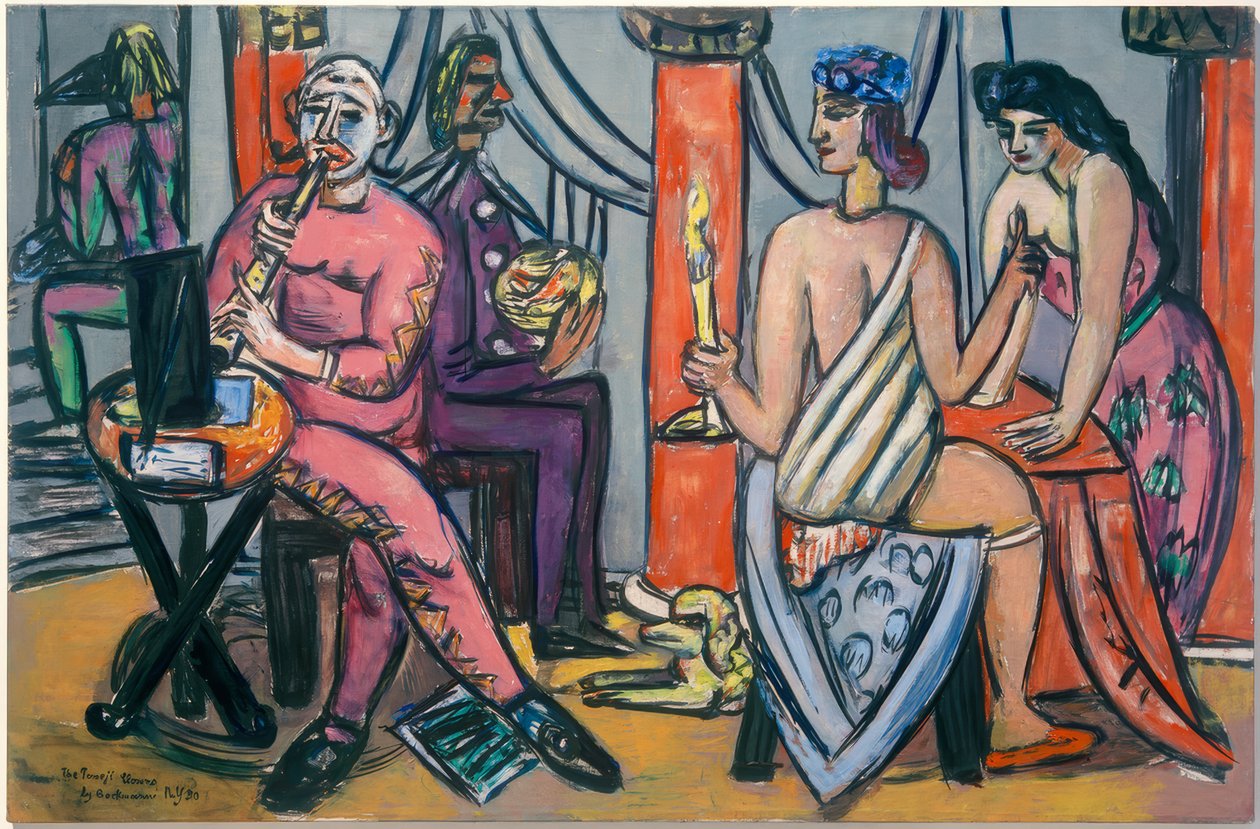 Pompeï-Clowns autorstwa Max Beckmann