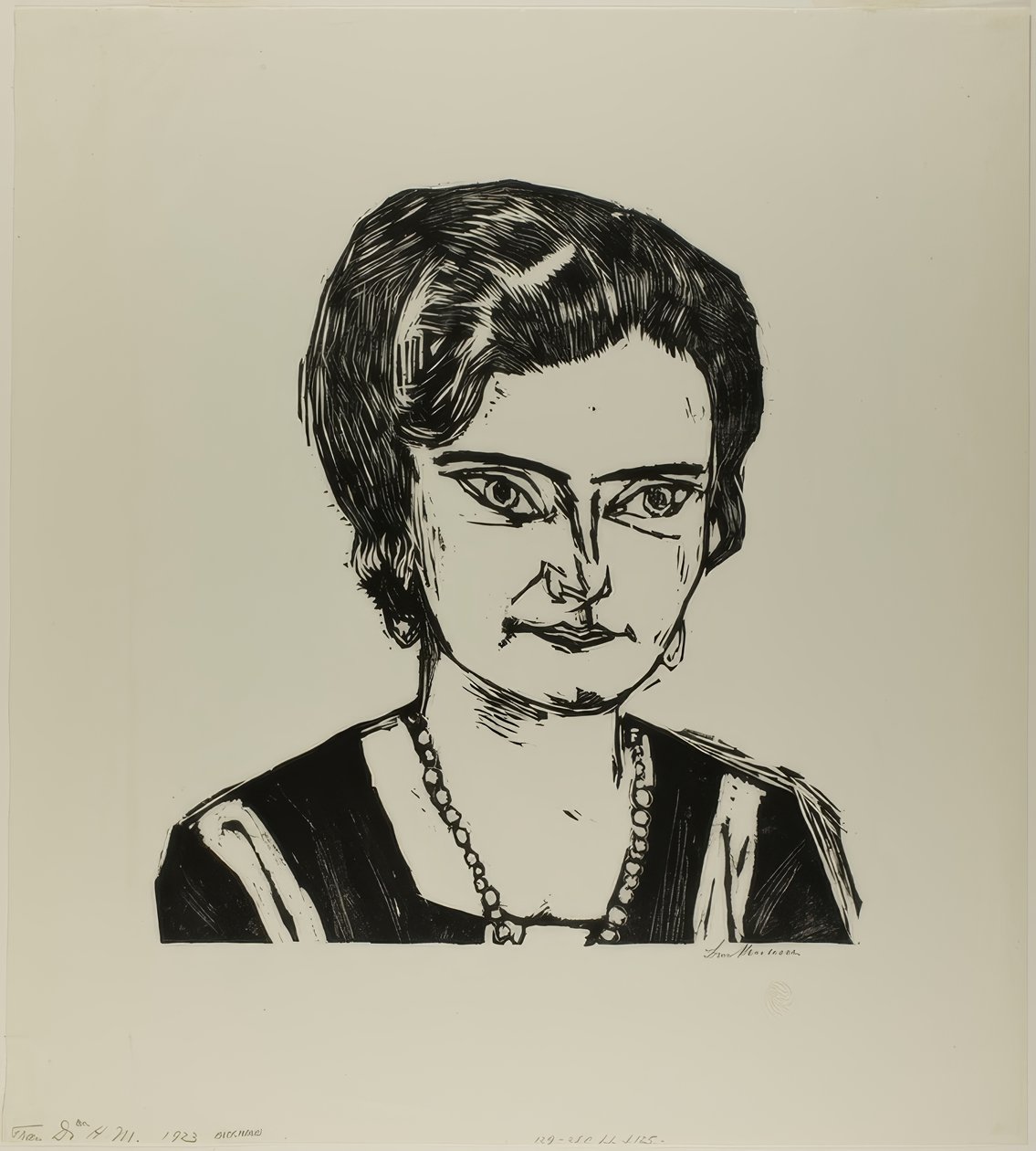 Portret Frau H.M. (Naila), płyta druga ze Sztuki Współczesnej autorstwa Max Beckmann