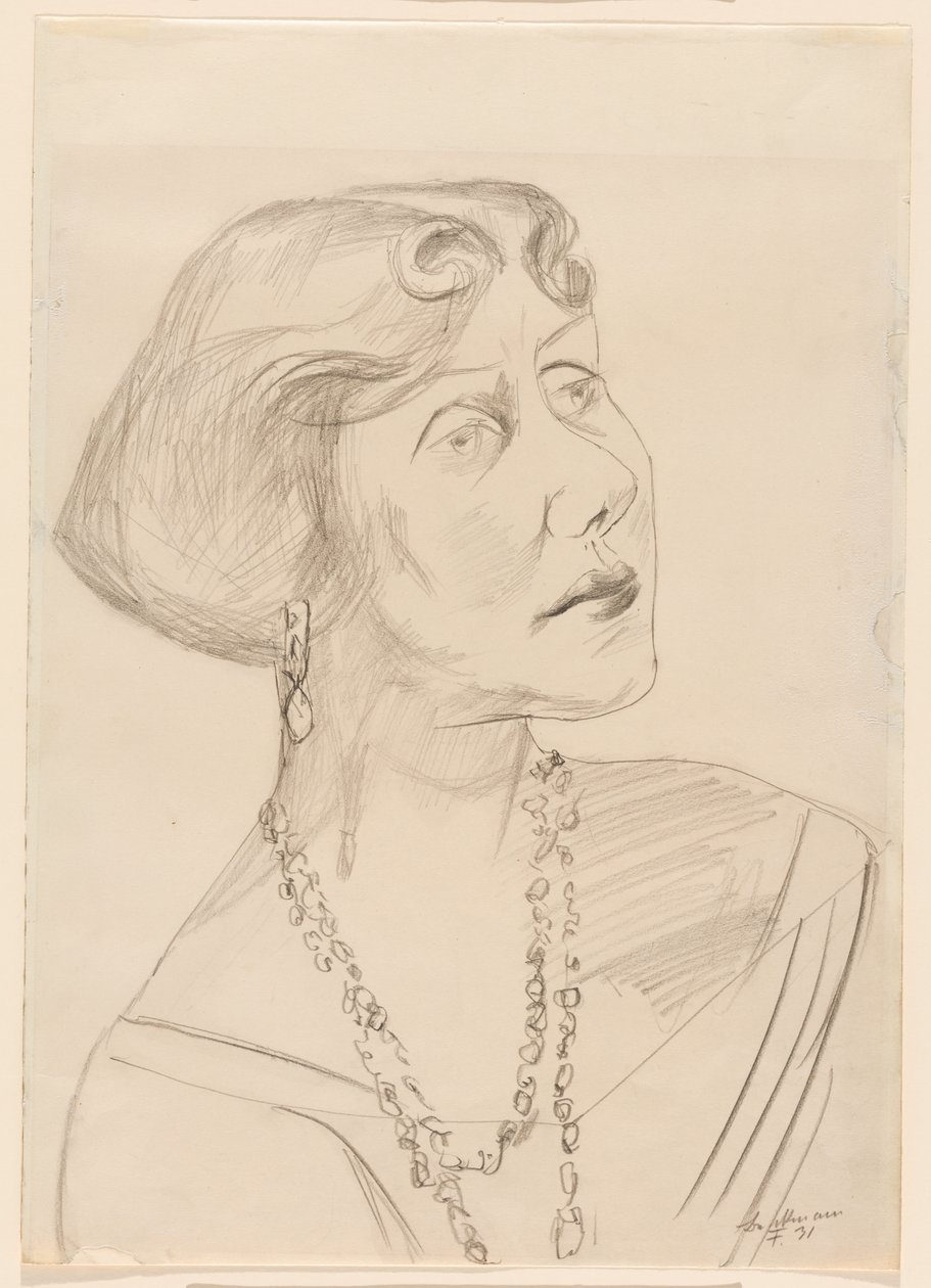 Portret Lilly von Schnitzler autorstwa Max Beckmann