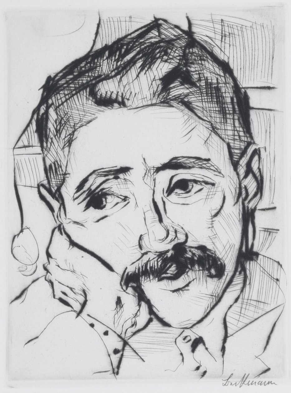 Portret Waltera Carla autorstwa Max Beckmann