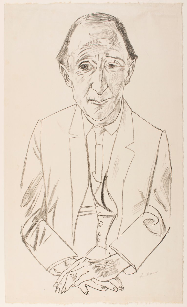 Portret kompozytora Frederika Deliusa autorstwa Max Beckmann