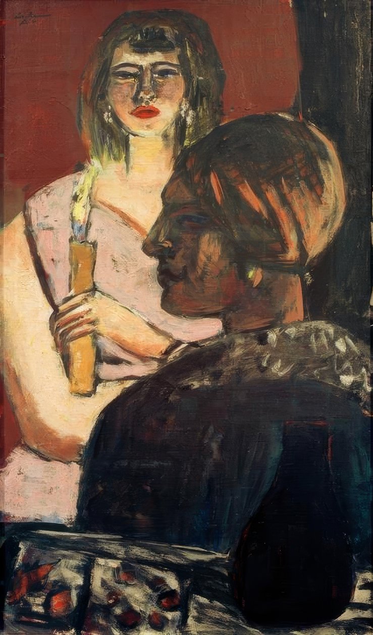 Quappi i Indianie autorstwa Max Beckmann