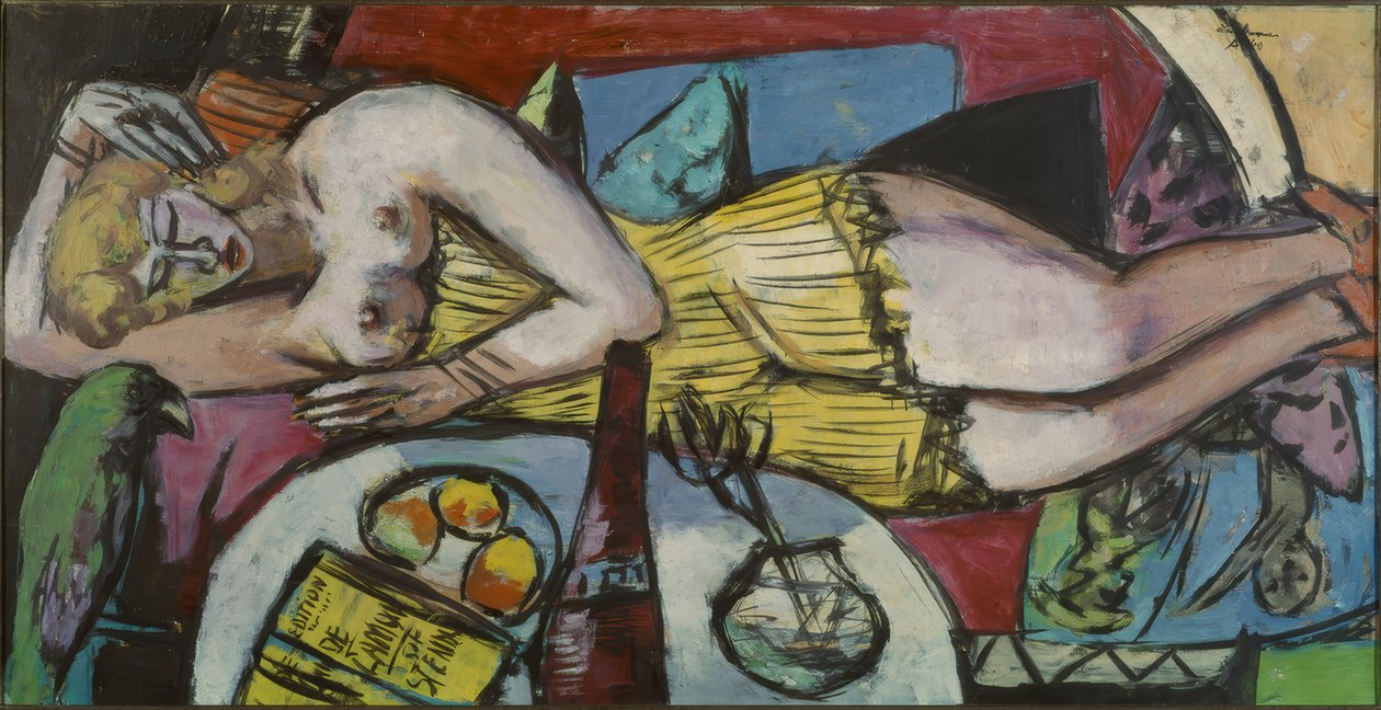 Kobieta odpoczywająca (Woman World) autorstwa Max Beckmann