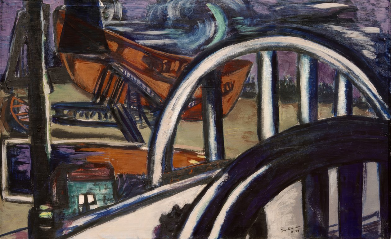 Stocznia. Żelazny Most autorstwa Max Beckmann