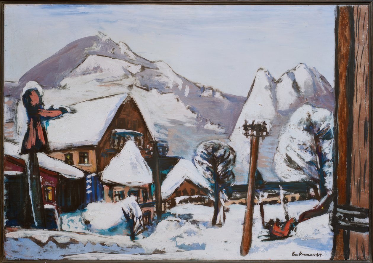 Śnieżny krajobraz Garmisch autorstwa Max Beckmann