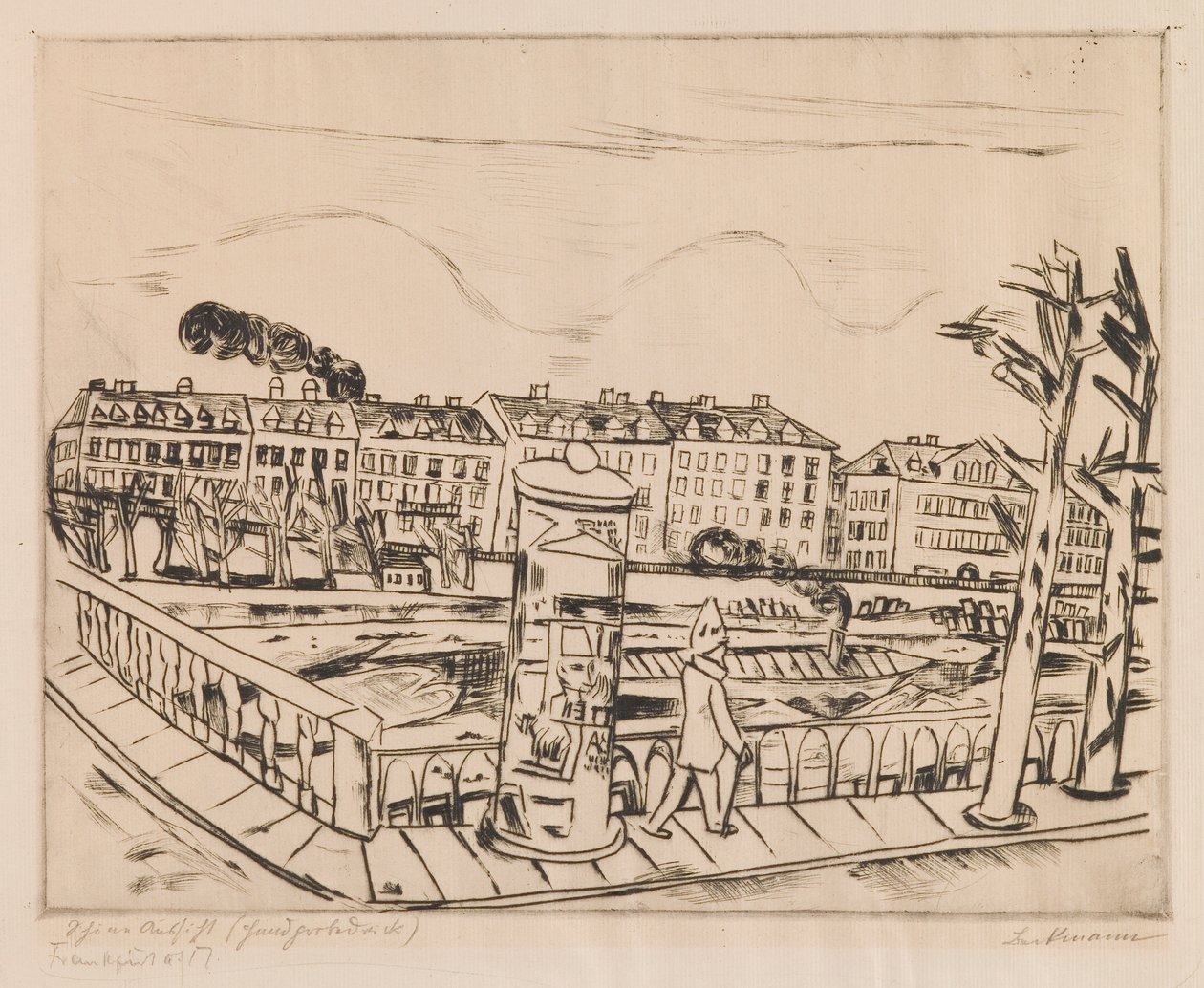 Piękny widok (zimowy krajobraz) autorstwa Max Beckmann
