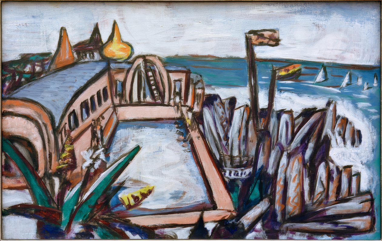 Basen Cap Martin autorstwa Max Beckmann