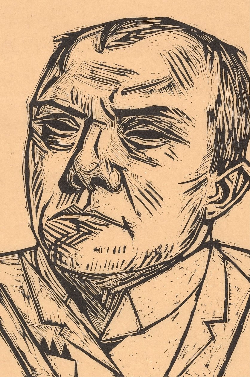 Selbstbildnis autorstwa Max Beckmann
