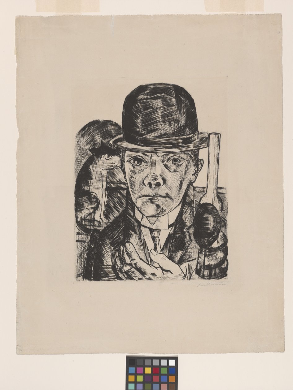 Autoportret W Meloniku autorstwa Max Beckmann