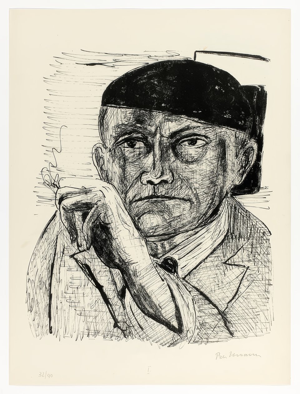 Autoportret, płyta pierwsza z Day and Dream autorstwa Max Beckmann