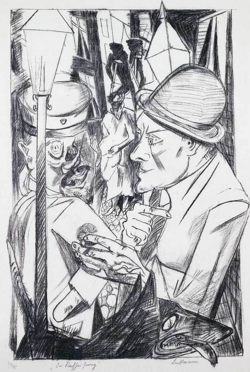 Autoportret z „Piekła” autorstwa Max Beckmann