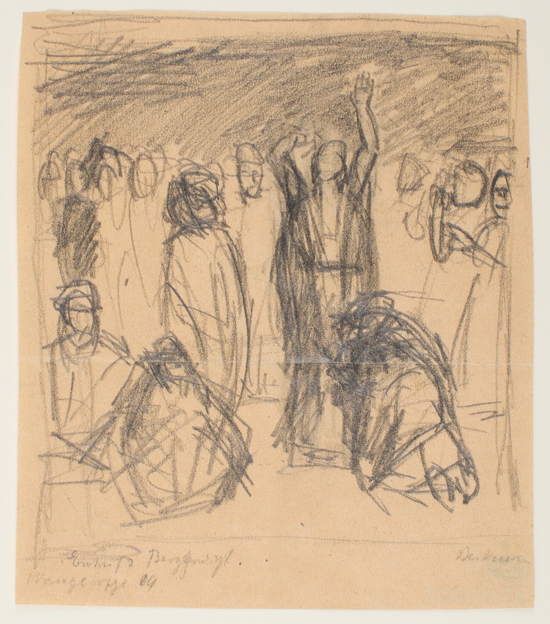 Szkic do Kazania na Górze autorstwa Max Beckmann