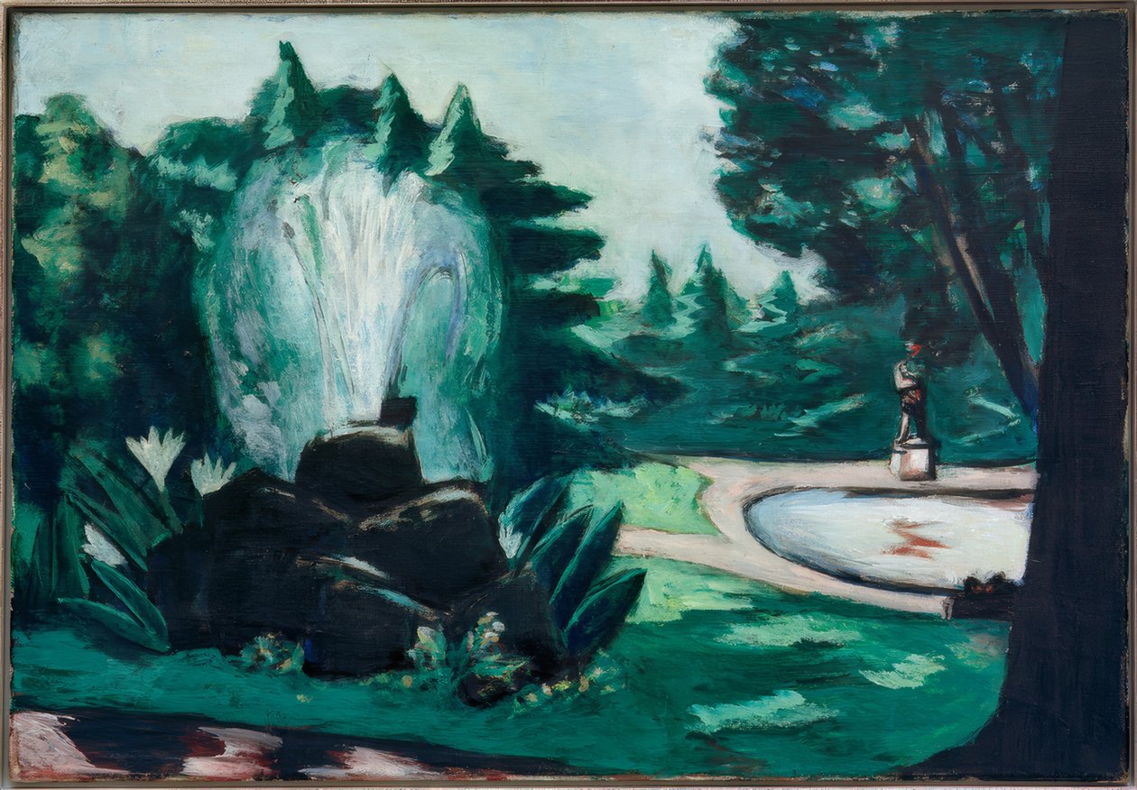 Fontanna w Baden-Baden autorstwa Max Beckmann