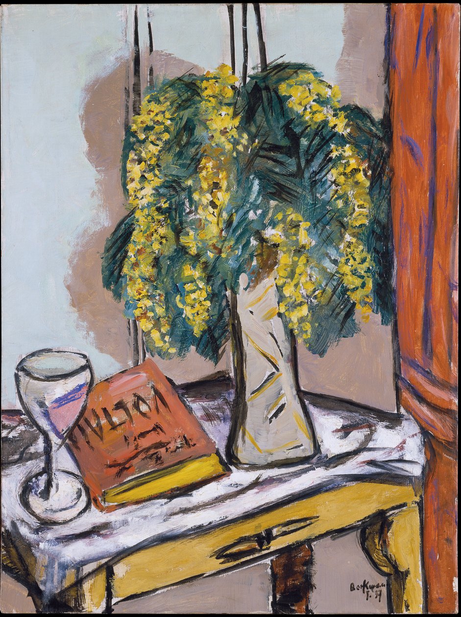 Martwa natura z mimozami autorstwa Max Beckmann