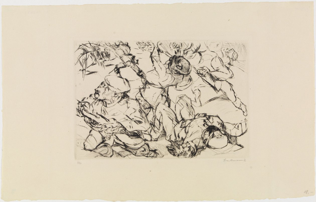 Atak z linii ataku autorstwa Max Beckmann
