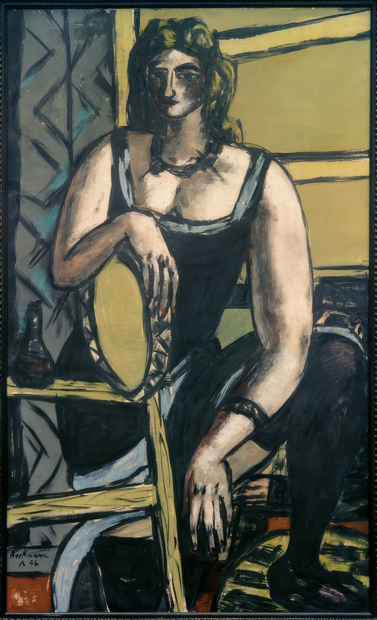 Tancerze z tamburynem autorstwa Max Beckmann