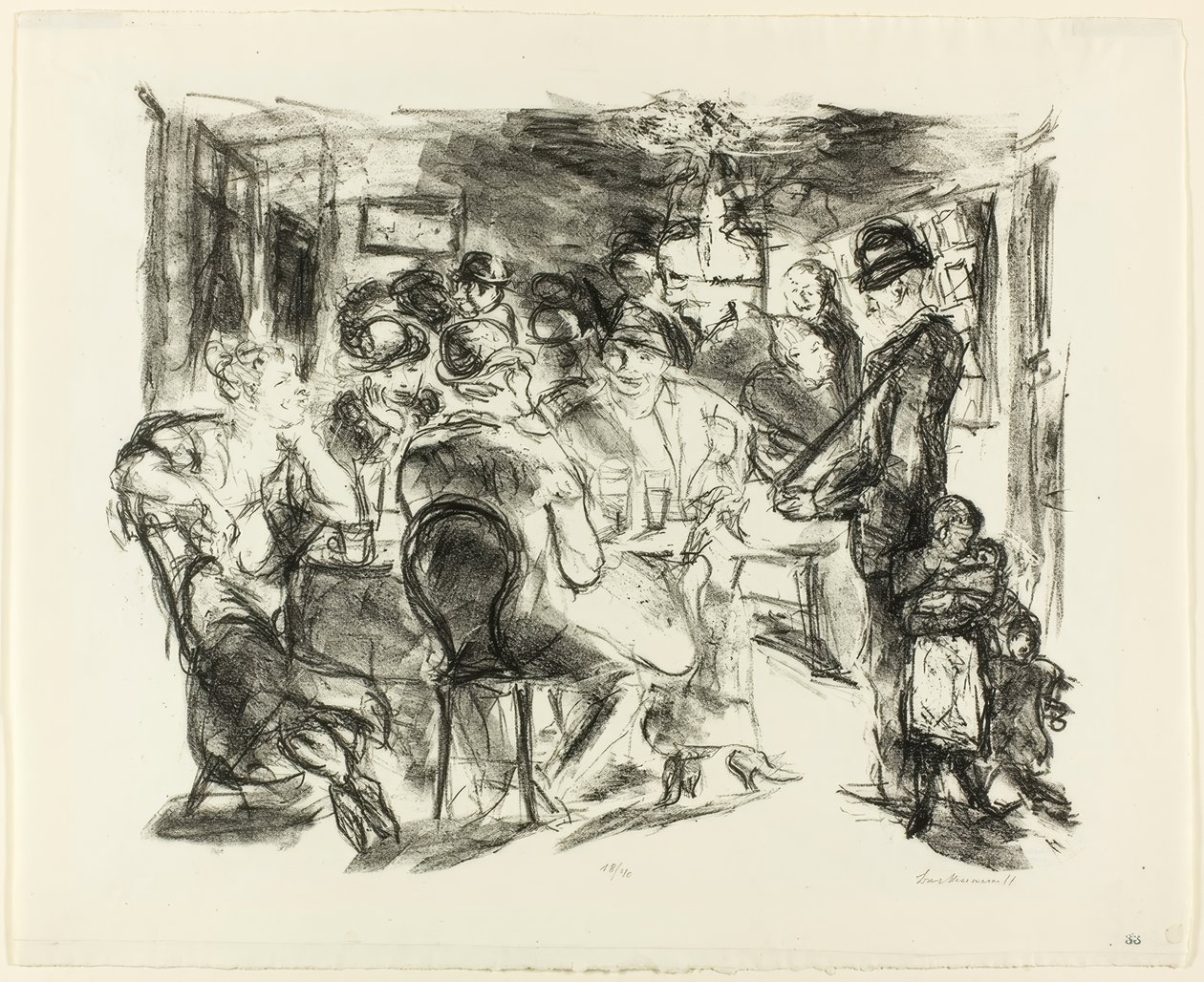 Tawerna autorstwa Max Beckmann