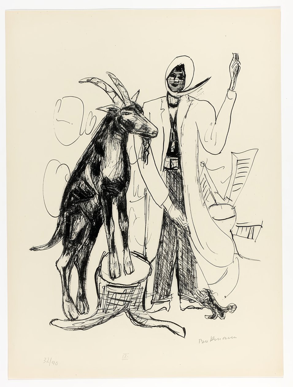 Buck, płyta dziewiąta z Day and Dream autorstwa Max Beckmann