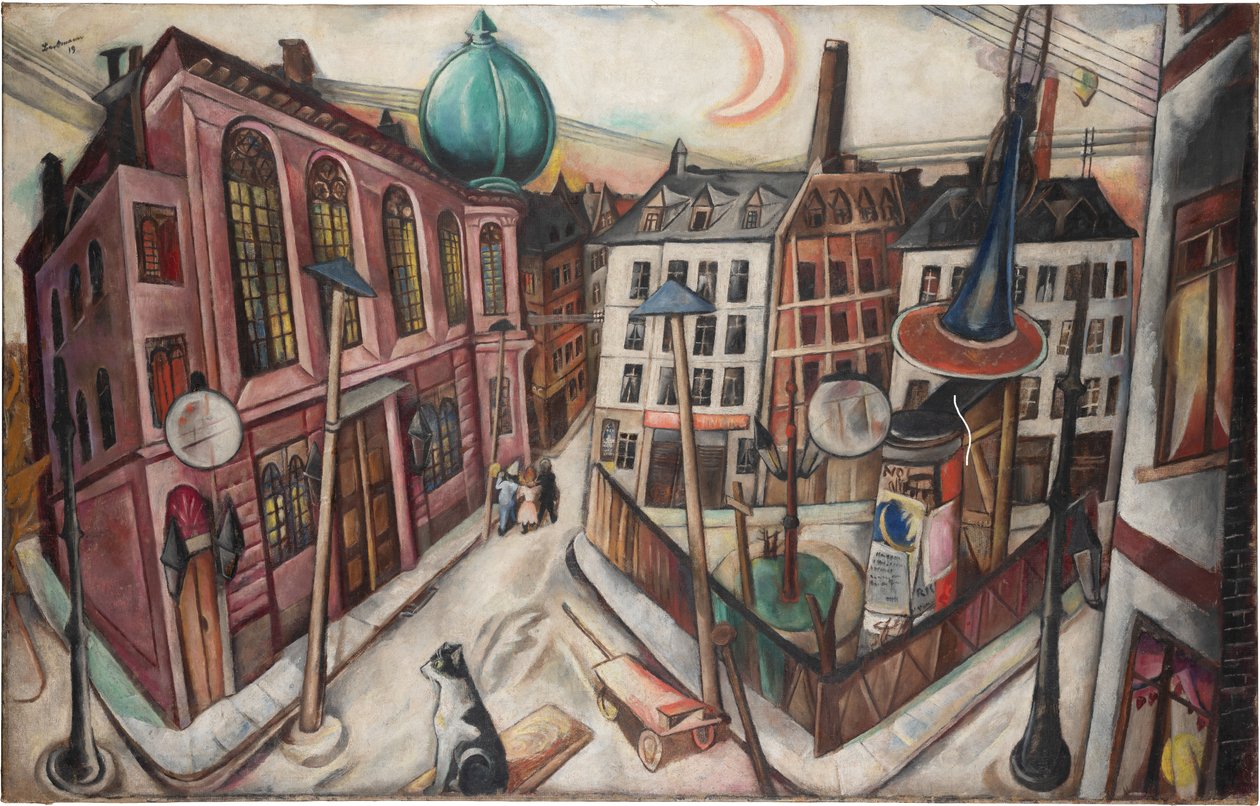 Synagoga we Frankfurcie nad Menem autorstwa Max Beckmann