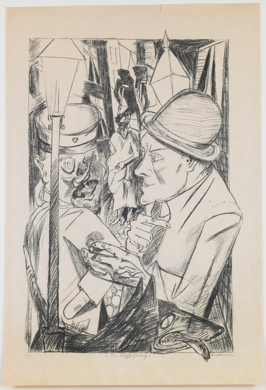 Droga do domu, płyta 2 z serii „Piekło” autorstwa Max Beckmann
