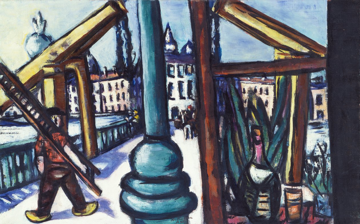 Drewniany most autorstwa Max Beckmann