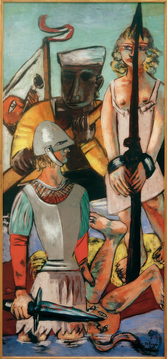 Kuszenie (Kuszenie św. Antoniego) autorstwa Max Beckmann