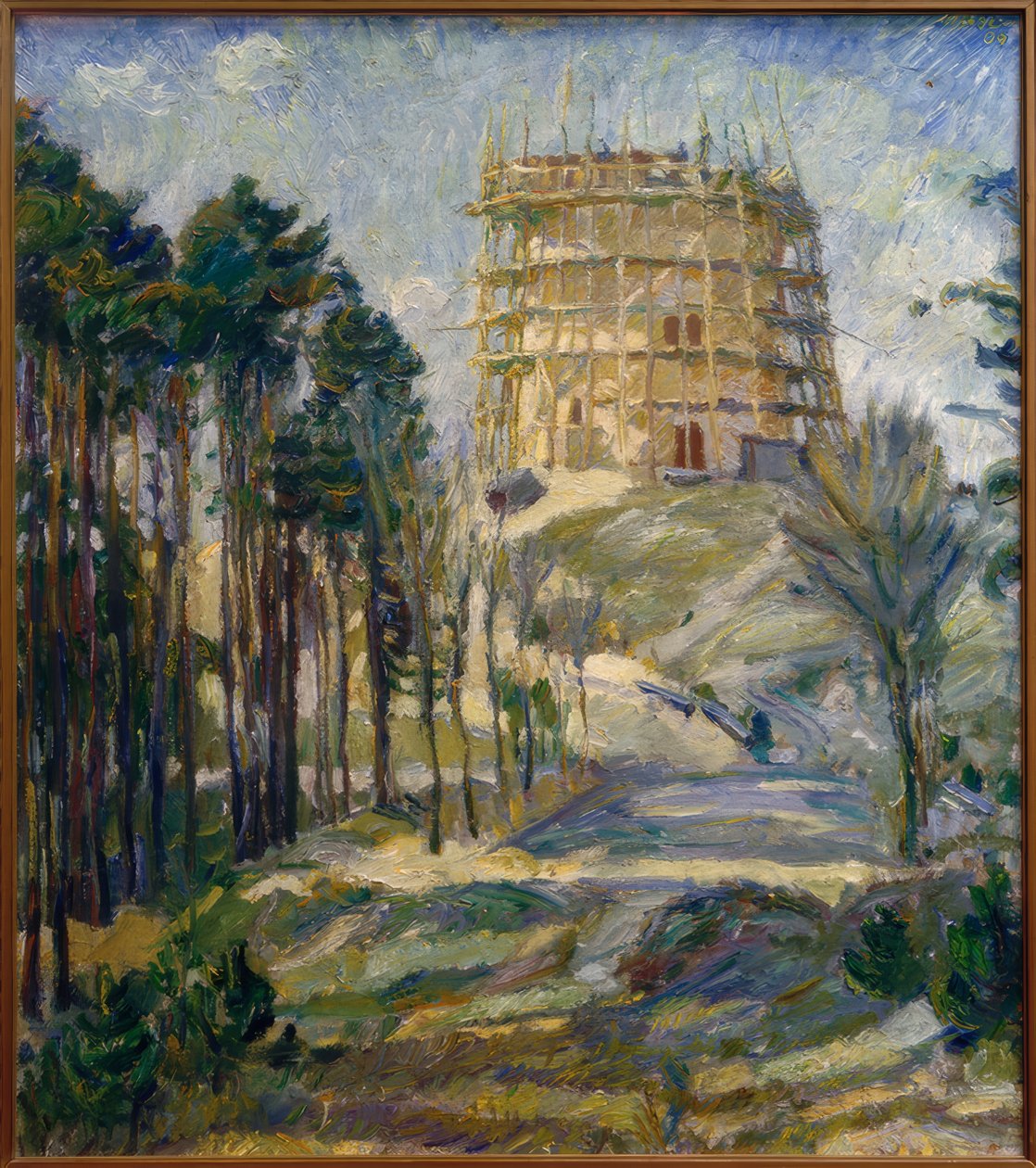 Wieża ciśnień w Hermsdorfie autorstwa Max Beckmann