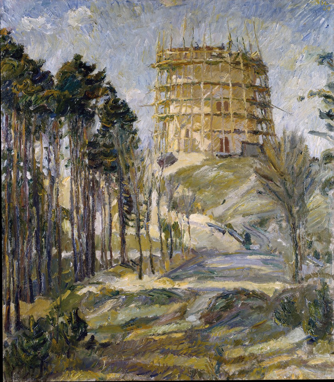 Wieża ciśnień w Hermsdorfie autorstwa Max Beckmann