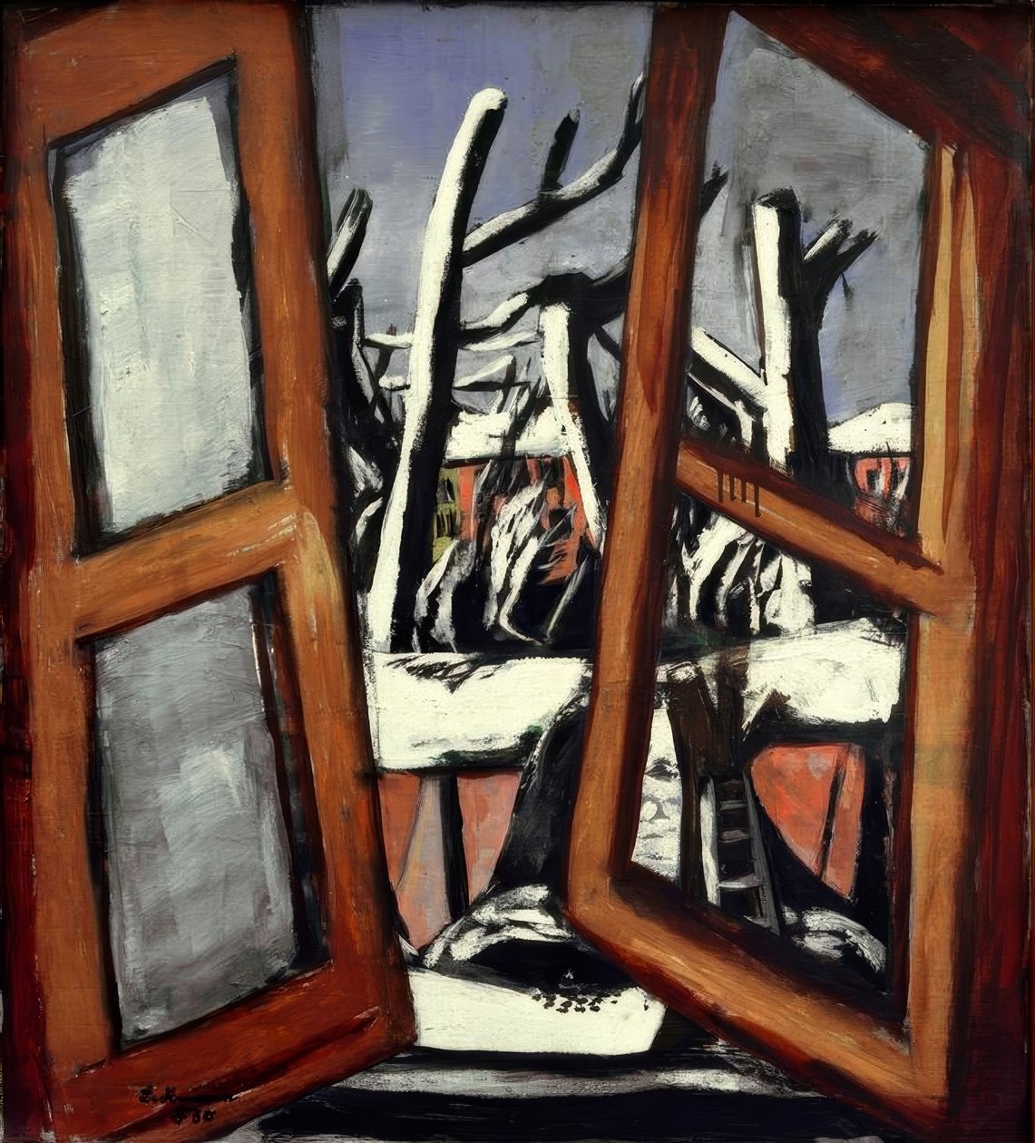 Krajobraz zimowy autorstwa Max Beckmann