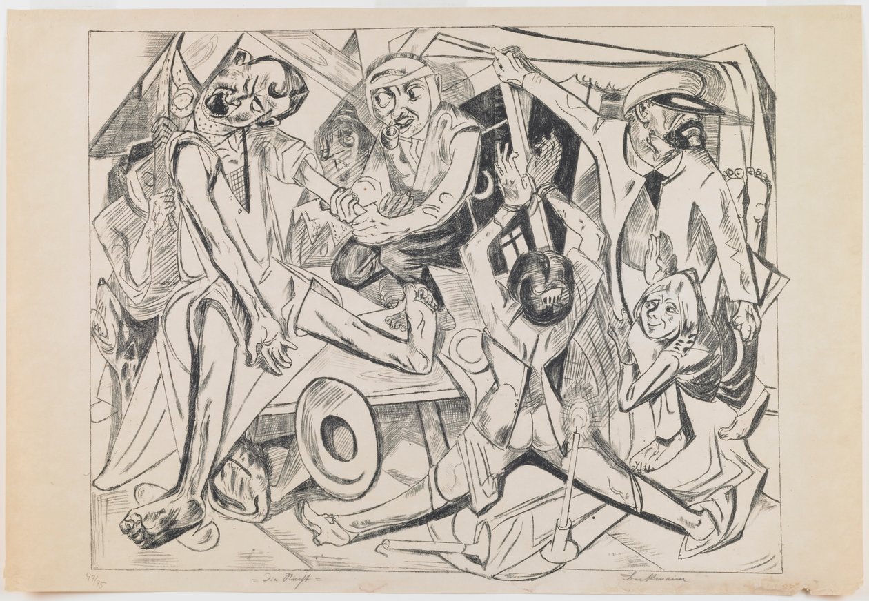 płyta 7: Noc autorstwa Max Beckmann