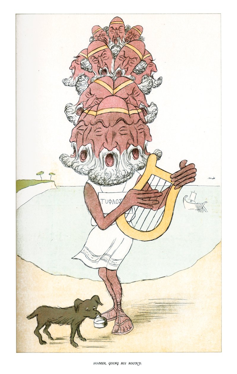 Homer, Obchodząc, 1904. autorstwa Henry Maximilian Beerbohm