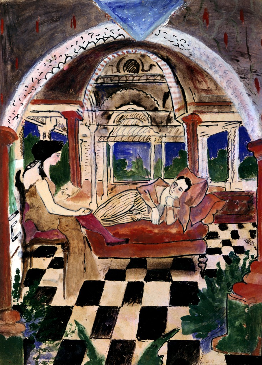 Apollinaire i jego muza, ok. 1900-1944 autorstwa Max Jacob